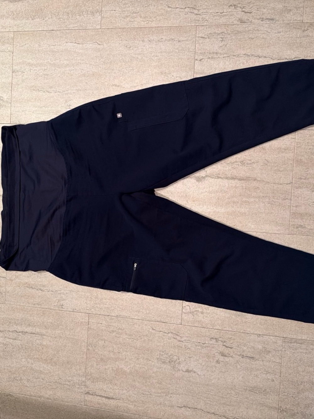 FIGS Maternity Straight-Leg Scrub Pants in Navy